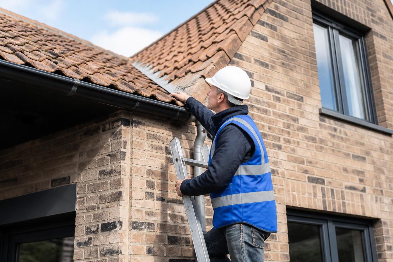 Asbestdeskundige inspecteert een woning